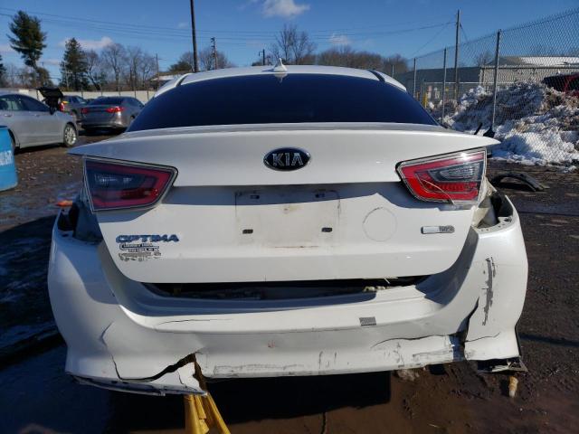 KNAGM4AD9F5082380 - 2015 KIA OPTIMA HYBRID WHITE photo 6