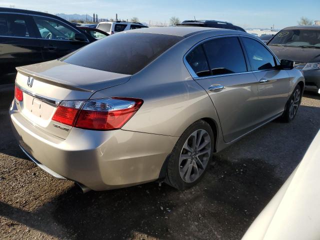 1HGCR2F54EA292627 - 2014 HONDA ACCORD SPORT TAN photo 3