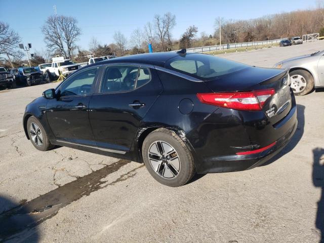 KNAGM4AD6B5007968 - 2011 KIA OPTIMA HYBRID BLACK photo 2