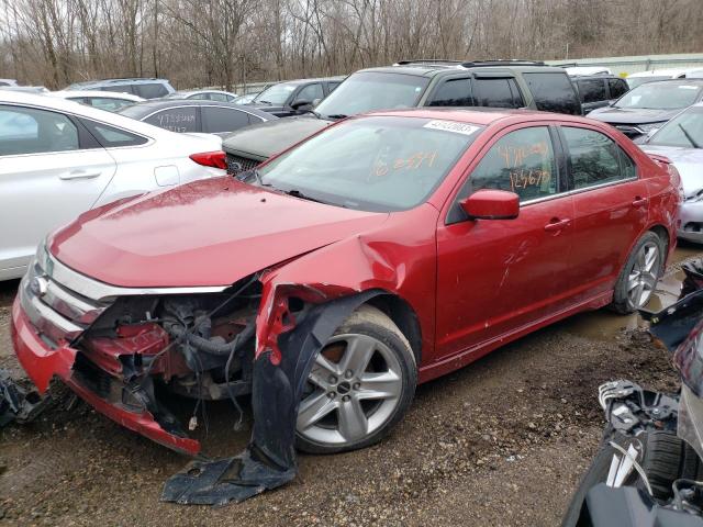 3FAHP0KC5BR162334 - 2011 FORD FUSION SPORT RED photo 1