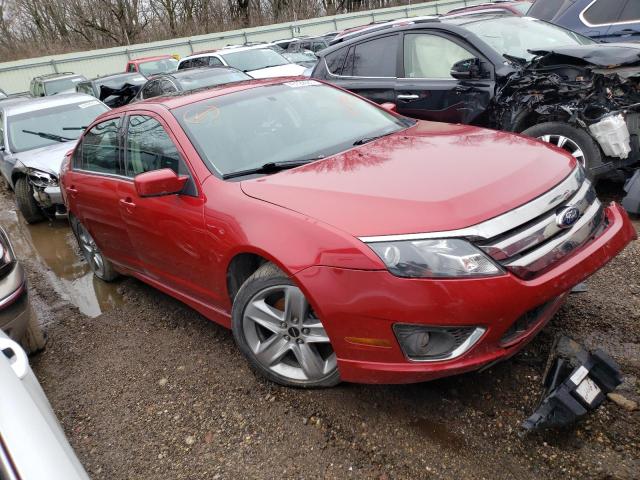 3FAHP0KC5BR162334 - 2011 FORD FUSION SPORT RED photo 4