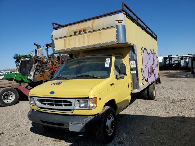 1FDKE37S9VHB09371 - 1997 FORD ECONOLINE E350 CUTAWAY VAN YELLOW photo 1