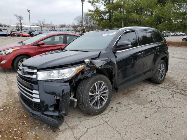 5TDJZRFH9KS574804 - 2019 TOYOTA HIGHLANDER SE BLACK photo 1