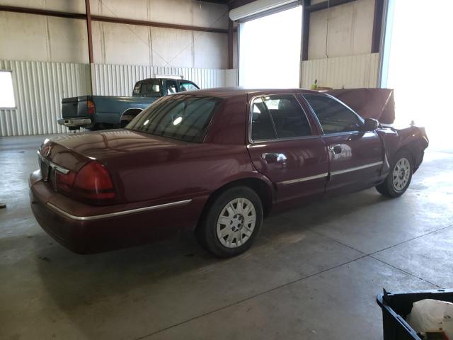 2MEFM74W94X680430 - 2004 MERCURY GRAND MARQ GS MAROON photo 3