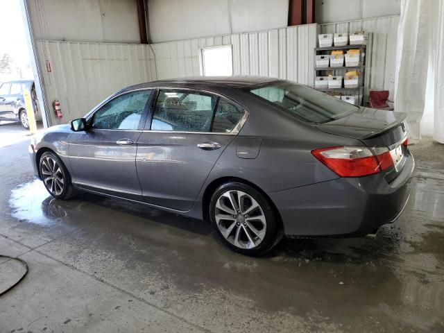 1HGCR2F5XFA135640 - 2015 HONDA ACCORD SPORT GRAY photo 2