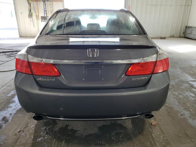 1HGCR2F5XFA135640 - 2015 HONDA ACCORD SPORT GRAY photo 6