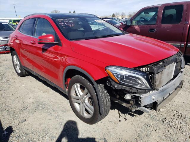 WDCTG4GB4HJ342476 - 2017 MERCEDES-BENZ GLA 250 4MATIC RED photo 4