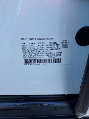 5J8YD3H55KL008137 - 2019 ACURA MDX TECHNO WHITE photo 13