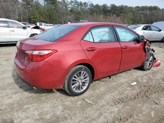 2T1BURHE6FC241173 - 2015 TOYOTA COROLLA L RED photo 3