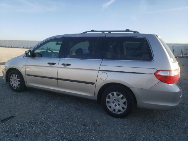 5FNRL38277B006198 - 2007 HONDA ODYSSEY LX SILVER photo 2