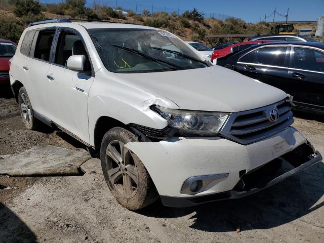 5TDDK3EHXDS223628 - 2013 TOYOTA HIGHLANDER LIMITED WHITE photo 1