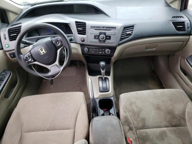 19XFB2F58CE057982 - 2012 HONDA CIVIC LX BURGUNDY photo 8