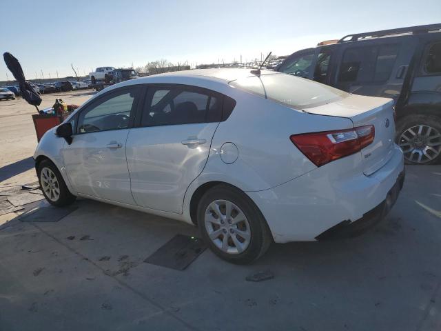 KNADN4A32D6137881 - 2013 KIA RIO EX WHITE photo 2