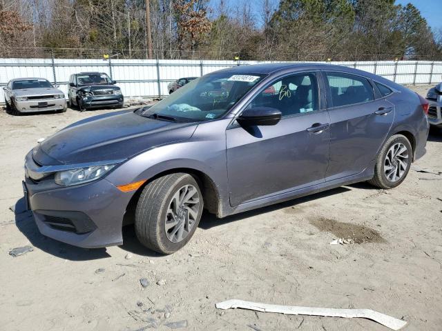 19XFC2F76JE002457 - 2018 HONDA CIVIC EX GRAY photo 1