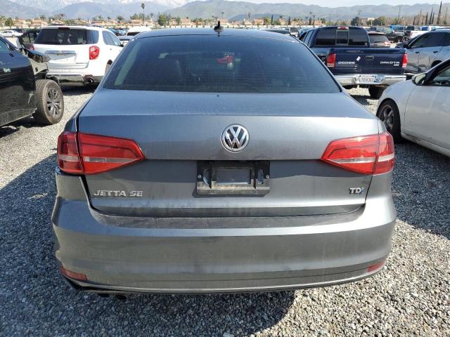 3VWLA7AJ8FM205627 - 2015 VOLKSWAGEN JETTA TDI GRAY photo 6