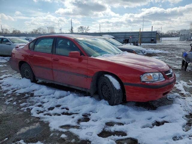 2G1WF52E649313461 - 2004 CHEVROLET IMPALA RED photo 4