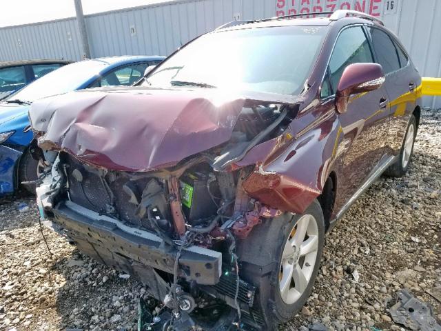 2T2BK1BAXDC183915 - 2013 LEXUS RX 350 BASE  photo 2