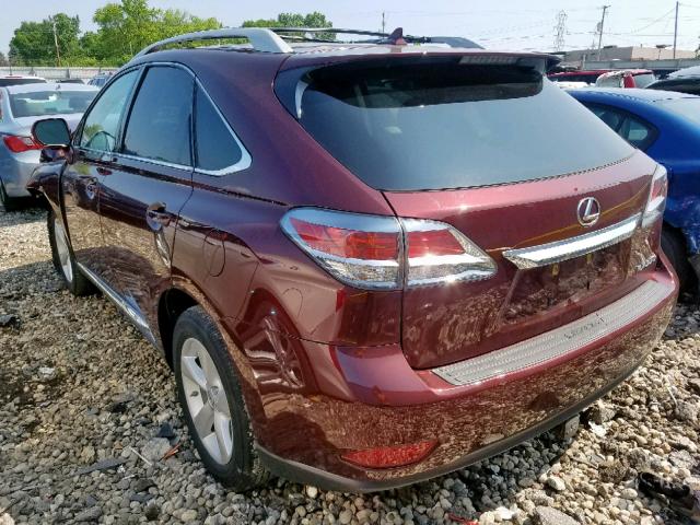 2T2BK1BAXDC183915 - 2013 LEXUS RX 350 BASE  photo 3