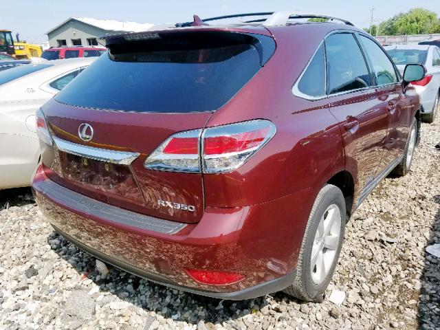 2T2BK1BAXDC183915 - 2013 LEXUS RX 350 BASE  photo 4