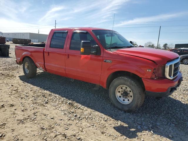 1FTNW21S23EC09599 - 2003 FORD F250 SUPER DUTY RED photo 4