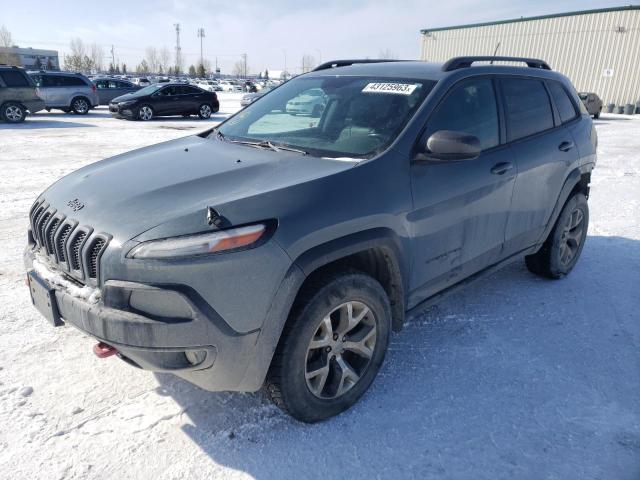 1C4PJMBB7FW509283 - 2015 JEEP CHEROKEE TRAILHAWK GRAY photo 1