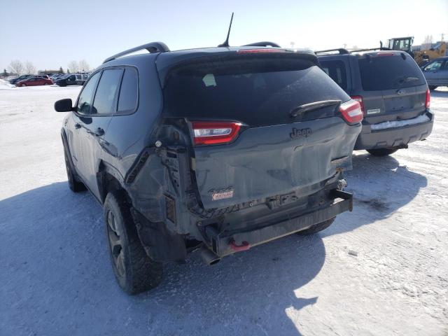 1C4PJMBB7FW509283 - 2015 JEEP CHEROKEE TRAILHAWK 灰色 照片 2