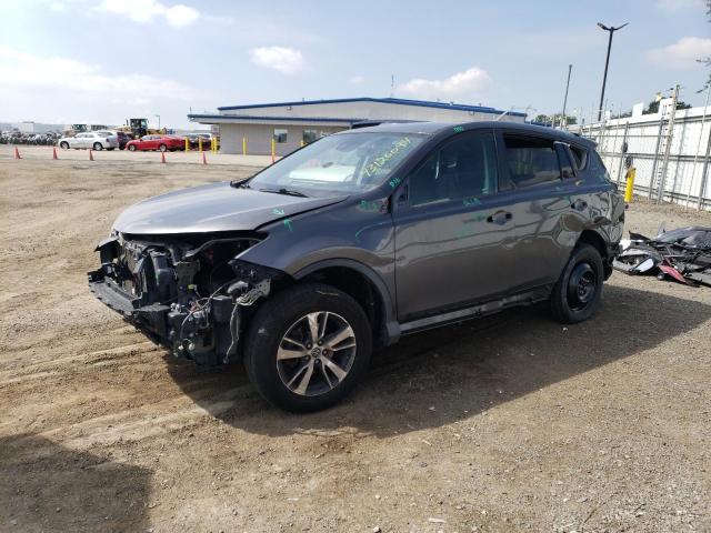 2T3WFREV6JW478499 - 2018 TOYOTA RAV4 ADVENTURE GRAY photo 1