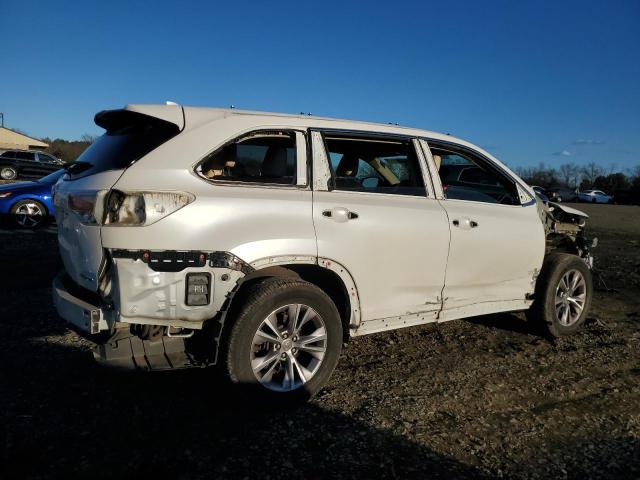 5TDJKRFH5FS164625 - 2015 TOYOTA HIGHLANDER XLE 白色 照片 3