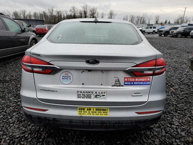 3FA6P0HD3KR216883 - 2019 FORD FUSION SE SILVER photo 6