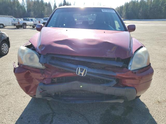 2HKYF187X3H544330 - 2003 HONDA PILOT EXL RED photo 5