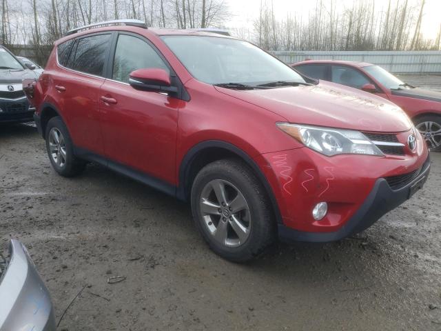 JTMRFREV9FD139947 - 2015 TOYOTA RAV4 XLE RED photo 4