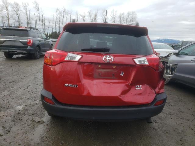 JTMRFREV9FD139947 - 2015 TOYOTA RAV4 XLE RED photo 6