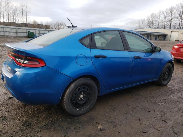 1C3CDFAA7FD247601 - 2015 DODGE DART SE BLUE photo 3