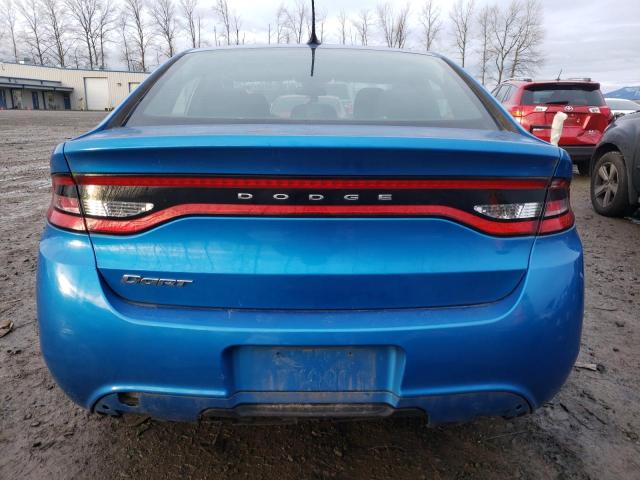 1C3CDFAA7FD247601 - 2015 DODGE DART SE BLUE photo 6