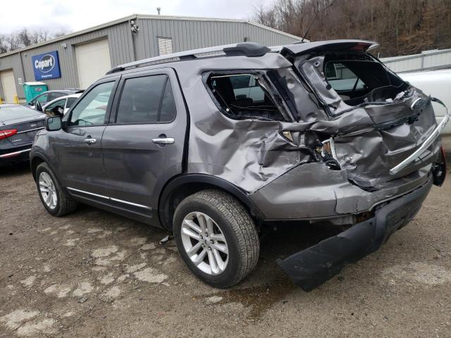 1FM5K8D82DGA97046 - 2013 FORD EXPLORER XLT GRAY photo 2