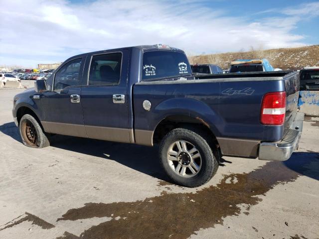 1FTPW14575KB82610 - 2005 FORD F150 SUPERCREW BLUE photo 2