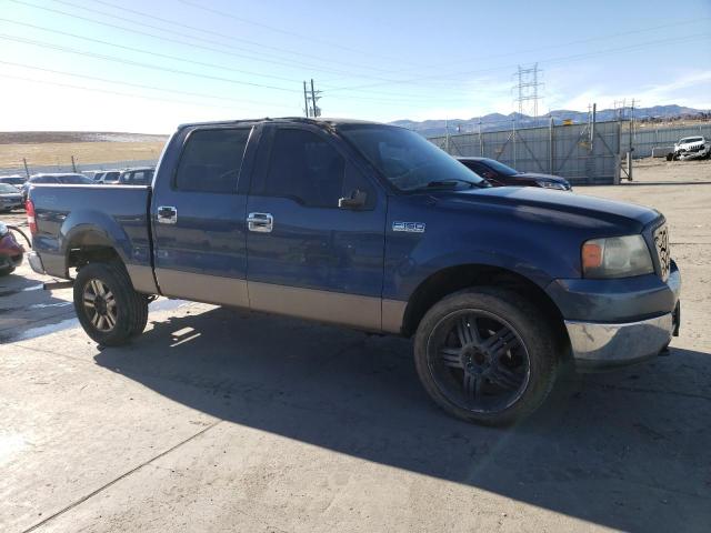 1FTPW14575KB82610 - 2005 FORD F150 SUPERCREW BLUE photo 4