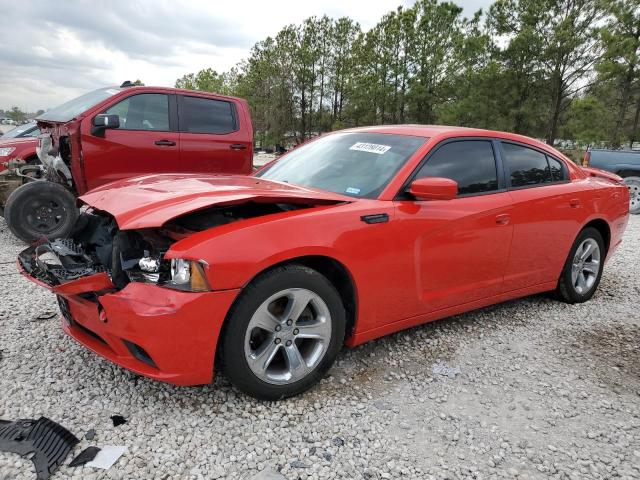2C3CDXBG3EH333272 - 2014 DODGE CHARGER SE RED photo 1