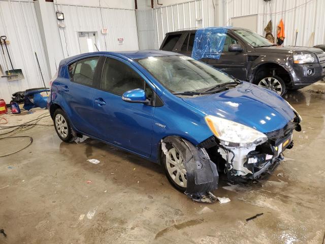 JTDKDTB36D1541219 - 2013 TOYOTA PRIUS C BLUE photo 4