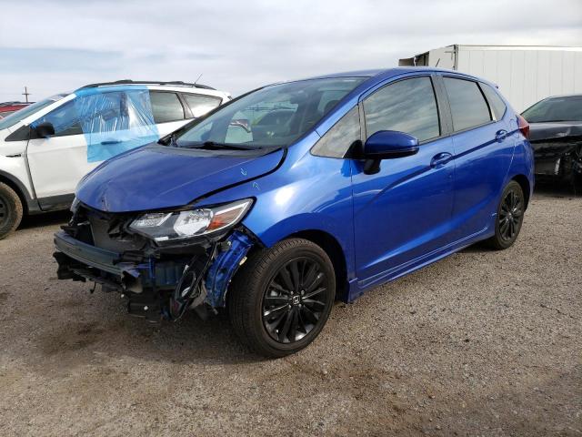 3HGGK5H63JM700349 - 2018 HONDA FIT SPORT BLUE photo 1