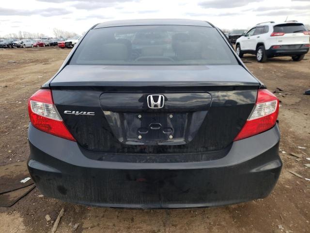 19XFB2F51CE039663 - 2012 HONDA CIVIC LX BLACK photo 6