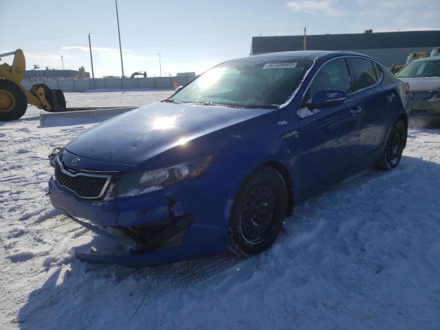 KNAGN4A6XC5264809 - 2012 KIA OPTIMA EX BLUE photo 1