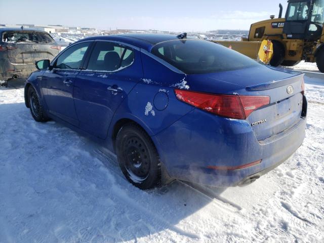 KNAGN4A6XC5264809 - 2012 KIA OPTIMA EX BLUE photo 2