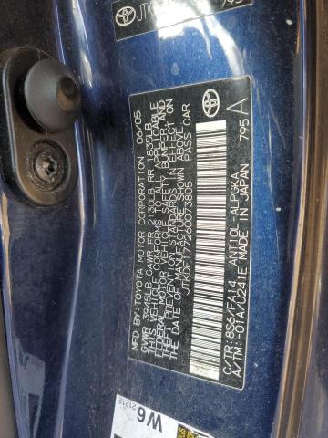 JTKDE177260073805 - 2006 TOYOTA SCION TC ლურჯი ფოტო 12