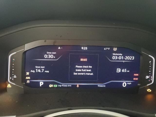 1V2JE2CA2NC231069 - 2022 VOLKSWAGEN ATLAS CROS SE ვერცხლისფერი ფოტო 9