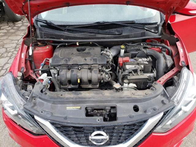 3N1AB7AP2GY300340 - 2016 NISSAN SENTRA S RED photo 11