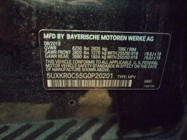 5UXKR0C55G0P20201 - 2016 BMW X5 XDRIVE35I BLACK photo 12