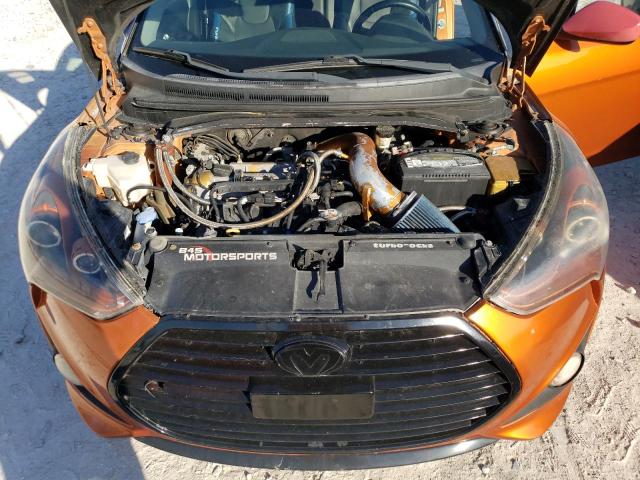 KMHTC6AE9DU137918 - 2013 HYUNDAI VELOSTER TURBO ORANGE photo 11