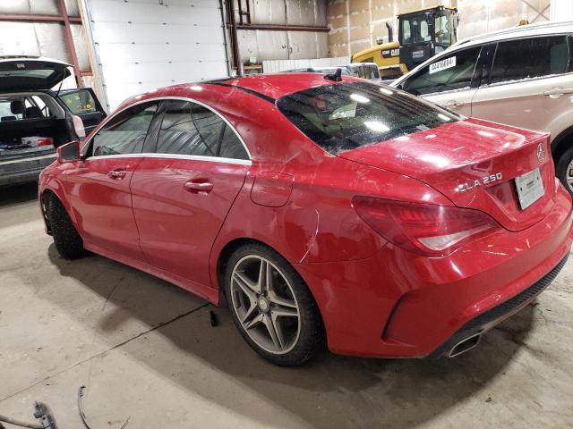 WDDSJ4GB6EN102522 - 2014 MERCEDES-BENZ CLA 250 4MATIC RED photo 2