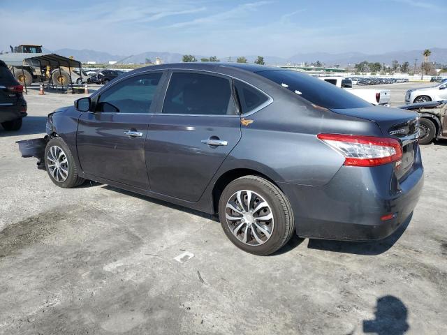 3N1AB7AP2EY302716 - 2014 NISSAN SENTRA S GRAY photo 2